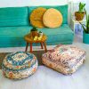 Bohemian Decor Floor Cushion Pouf Carpet Floor Pillow Boho Chic Large Living Room Bedroom chidren room 12