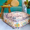 Bohemian Decor Floor Cushion Pouf Carpet Floor Pillow Boho Chic Large Living Room Bedroom chidren room 57