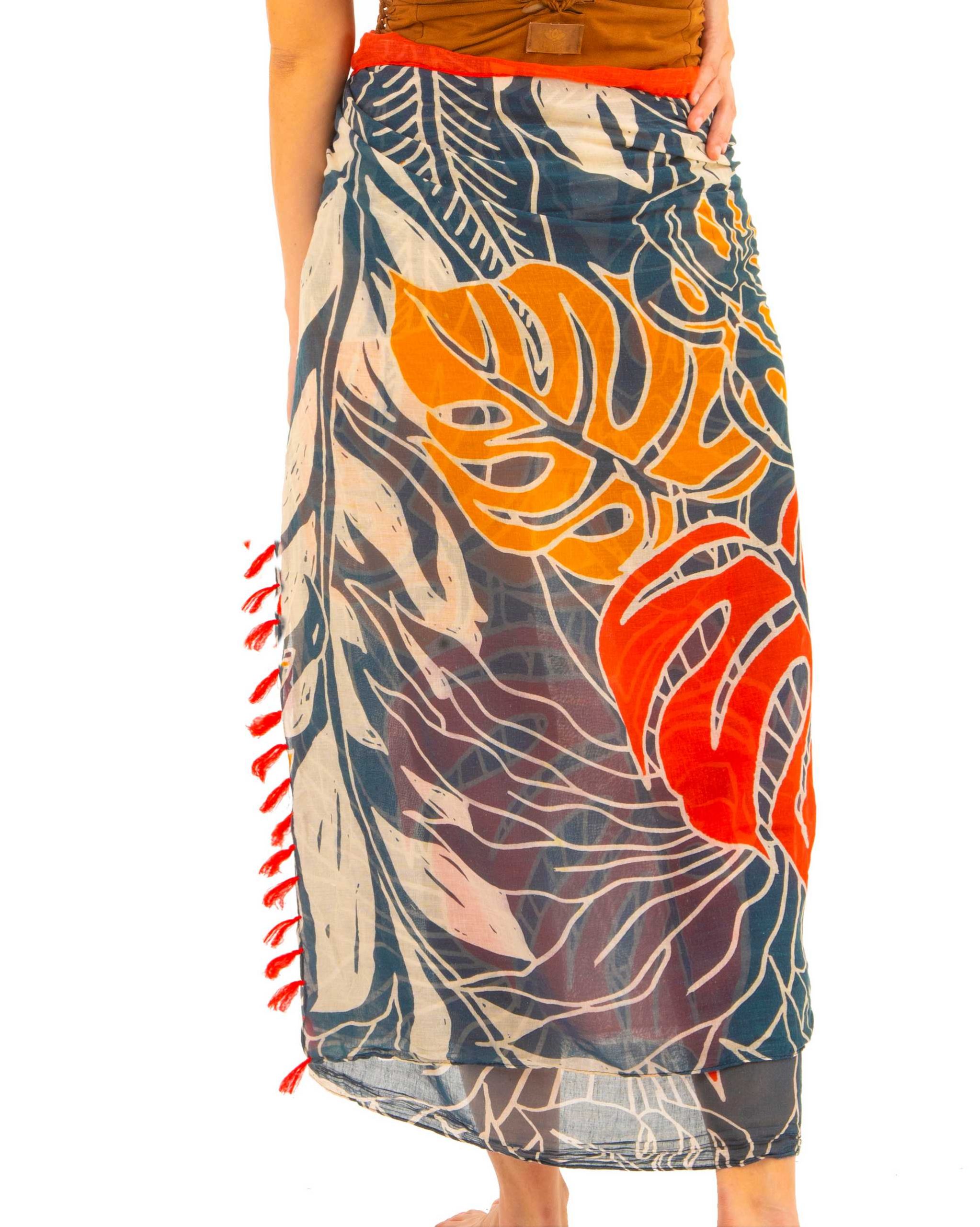 Black Tropical Pareo ()