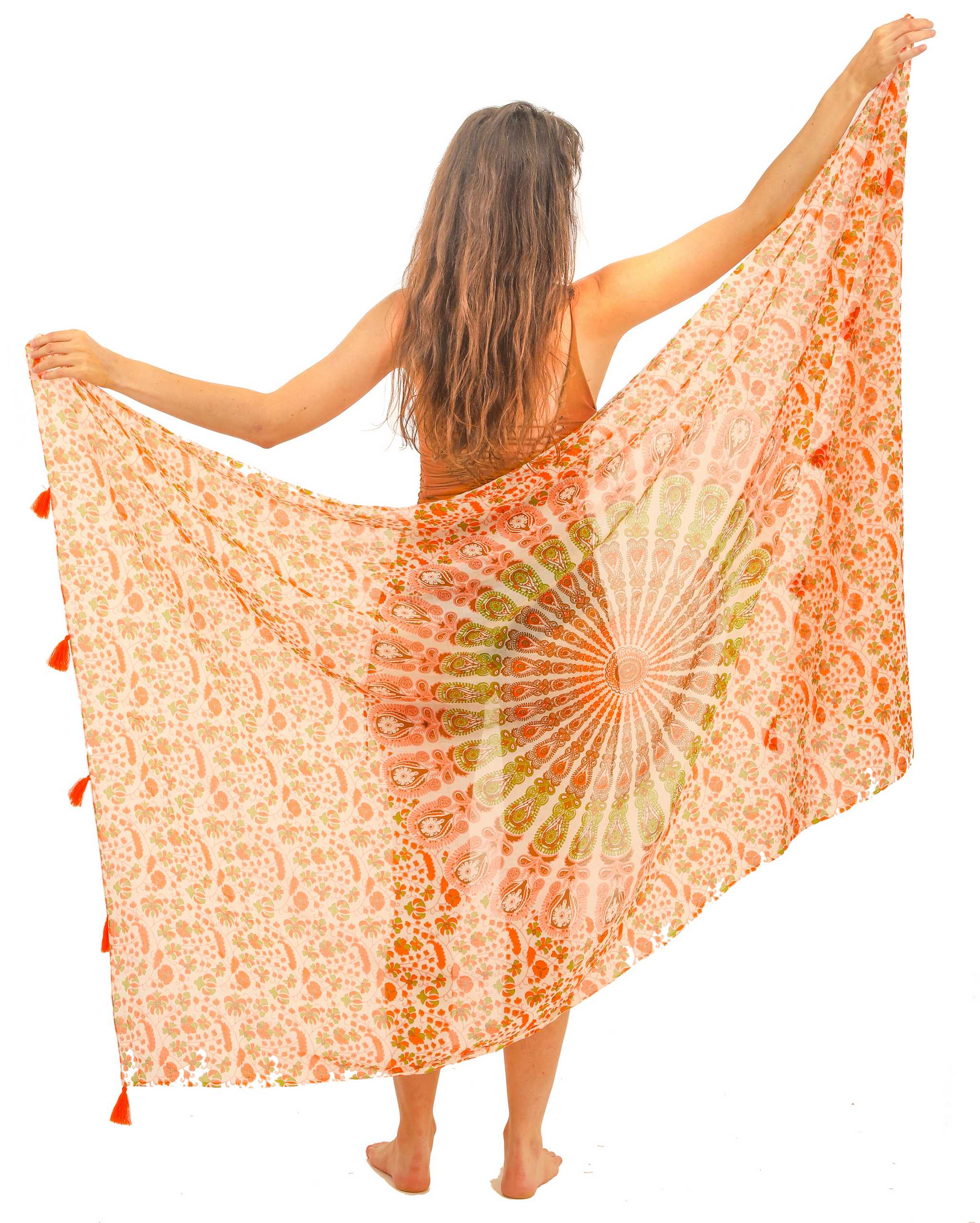 Peacock Cotton Pareo ()