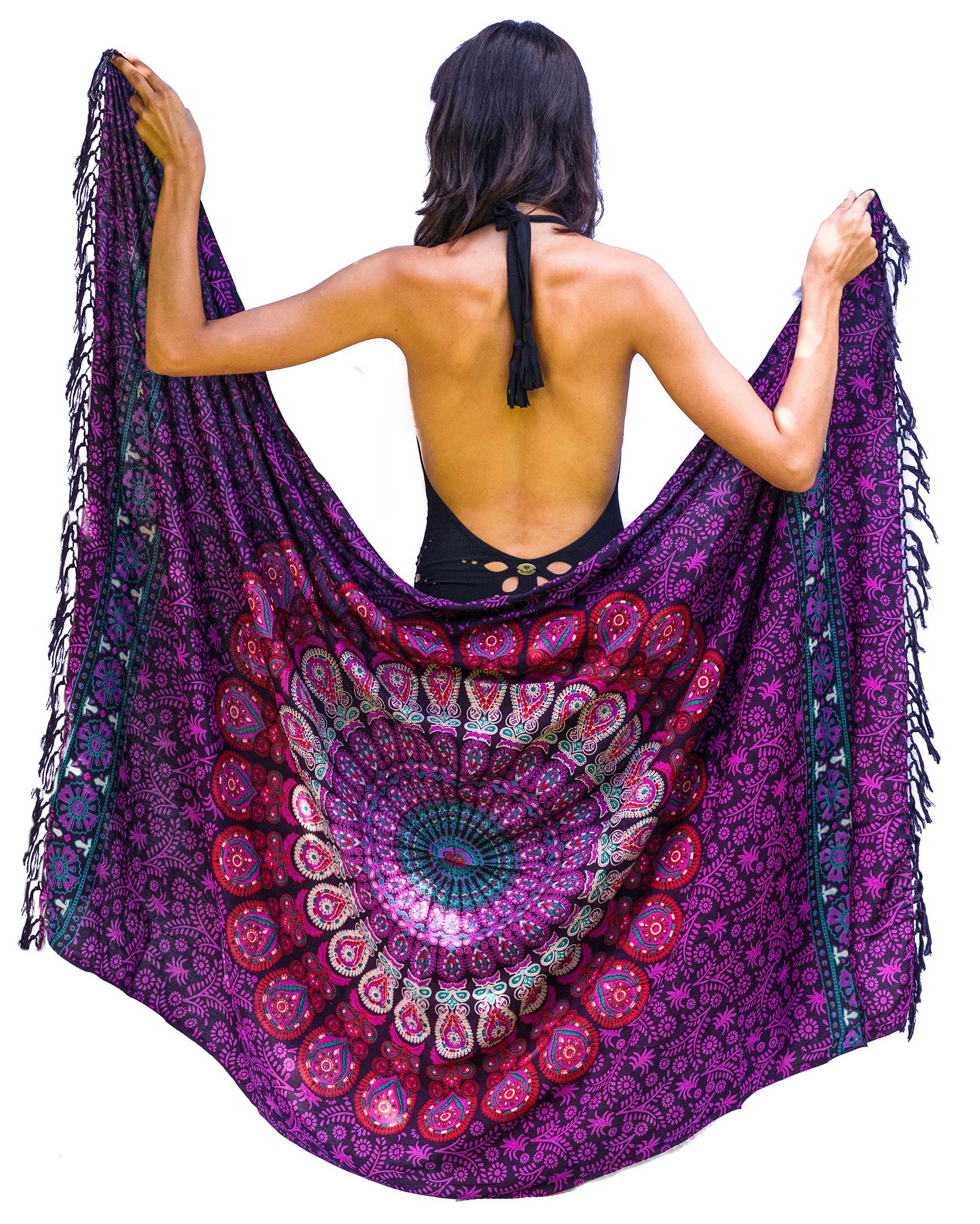 Purple Beach Sarong ()